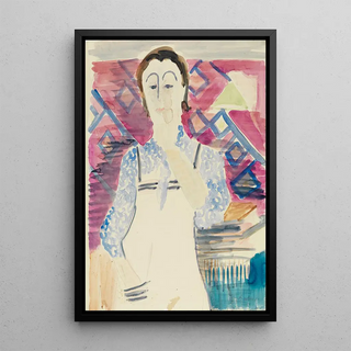 Ernst Ludwig Kirchner - Frau mit Schrze Erna Kirchner.webp