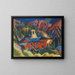 Haus auf der Kuppe - Ernst Ludwig Kirchner — gerahmtes Bild an der Wand