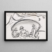 Jungen am See - Ernst Ludwig Kirchner — gerahmtes Bild an der Wand