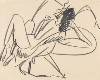 Akt weiblich liegend - Ernst Ludwig Kirchner — Ansicht des Kunstwerks
