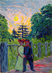 Mondaufgang Soldat und junges Mädchen - Ernst Ludwig Kirchner — Ansicht des Kunstwerks