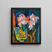 Rosen Rosen - Ernst Ludwig Kirchner — gerahmtes Bild an der Wand