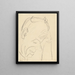 Portrait - Ernst Ludwig Kirchner — gerahmtes Bild an der Wand