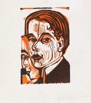 Ernst Ludwig Kirchner - Selbstbildnis mit Frauenprofil.webp