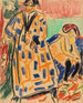Selbstporträt mit Modell - Ernst Ludwig Kirchner — Ansicht des Kunstwerks
