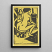 Junge sitzende Mädchen - Ernst Ludwig Kirchner — gerahmtes Bild an der Wand