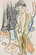 Nacktes weibliches stehendes - Ernst Ludwig Kirchner — Ansicht des Kunstwerks
