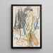 Nacktes weibliches stehendes - Ernst Ludwig Kirchner — gerahmtes Bild an der Wand