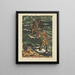 Drei Schwimmer in den Wellen - Ernst Ludwig Kirchner — gerahmtes Bild an der Wand