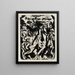 Deckblattzeichnung für die wundersame Geschichte von Peter Schlemihl von Adelbert von Chamisso - Ernst Ludwig Kirchner — gerahmtes Bild an der Wand