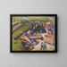 Westliches Hafenbild in Frankfurt am Main - Ernst Ludwig Kirchner — gerahmtes Bild an der Wand