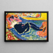 Frau mit schwarzen Strümpfen La Grande Grete - Ernst Ludwig Kirchner — gerahmtes Bild an der Wand