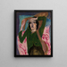 Frau im grünen Hemd - Ernst Ludwig Kirchner — gerahmtes Bild an der Wand