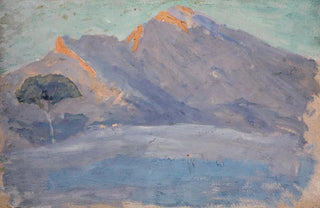 Ernst Schiess - Bare Hills in the Evening Glow.webp