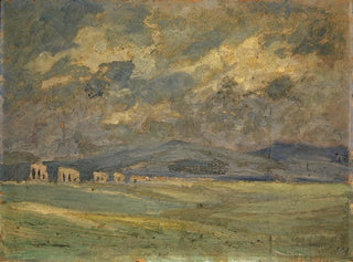 Landschaft mit Aquädukt in der Ferne - Ernst Schiess — Ansicht des Kunstwerks