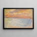 Meer mit Sonnenuntergang - Ernst Schiess — gerahmtes Bild an der Wand