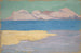 Bras de mer et chaîne de montagnes lointaine - Ernst Schiess — Ansicht des Kunstwerks