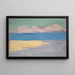 Bras de mer et chaîne de montagnes lointaine - Ernst Schiess — gerahmtes Bild an der Wand