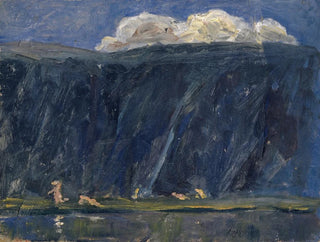Bergsee mit nackten Figuren - Ernst Schiess — Ansicht des Kunstwerks