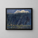 Bergsee mit nackten Figuren - Ernst Schiess — gerahmtes Bild an der Wand
