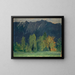 Landschaft mit Bergen - Ernst Schiess — gerahmtes Bild an der Wand