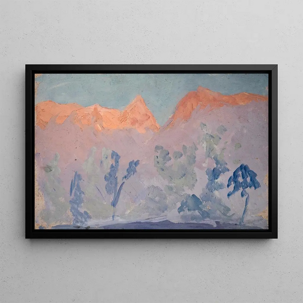 Ernst Schiess - Mountains at Sunset.webp