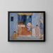 Natifs devant leur habitation - Ernst Schiess — gerahmtes Bild an der Wand