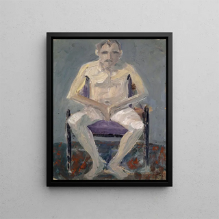 Ernst Schiess - Nude on a Upholstered Chair.webp