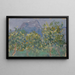 Orangen und entfernte Berge - Ernst Schiess — gerahmtes Bild an der Wand