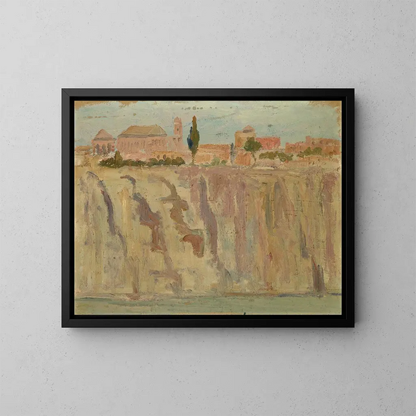 Tolède auf der Ufer des Tajo - Ernst Schiess — gerahmtes Bild an der Wand