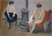 Zwei Frauen an einem Ofen - Ernst Schiess — Ansicht des Kunstwerks