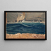 Welle - Ernst Schiess — gerahmtes Bild an der Wand