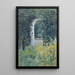 Frau in einem Rosengarten - Ernst Schiess — gerahmtes Bild an der Wand