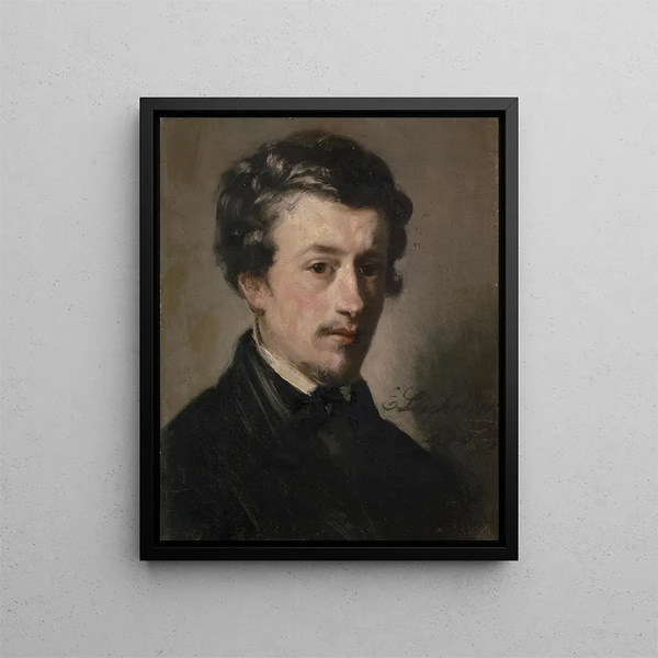 Portrait des Malers Daniel Ostermann 1830-1853 - Ernst Stückelberg — gerahmtes Bild an der Wand