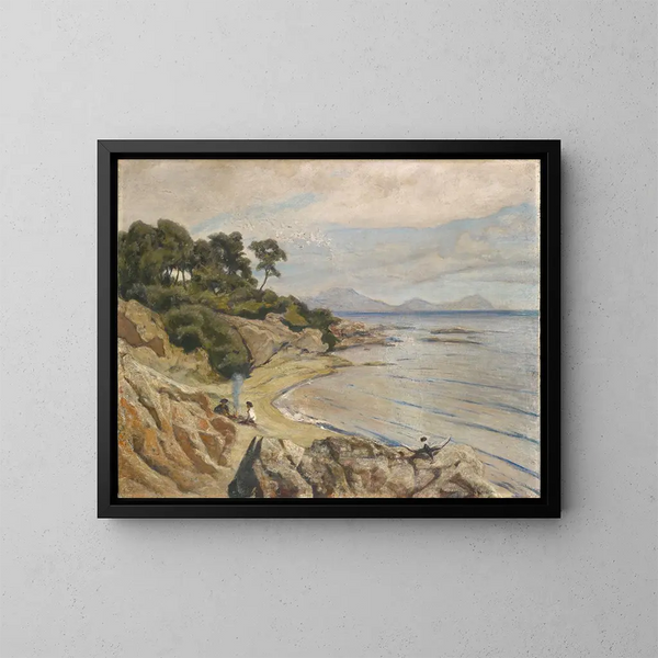 Die Lagune - Ernst Stückelberg — gerahmtes Bild an der Wand