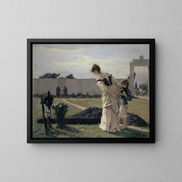 La Tombe - Ernst Stückelberg — gerahmtes Bild an der Wand