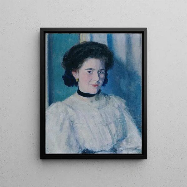 Portrait eines Mädchens - Ernst Stöhr — gerahmtes Bild an der Wand