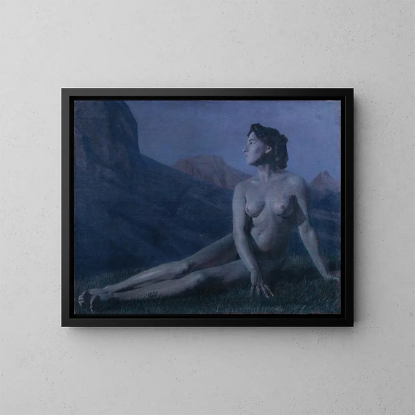 Nacht des Mondes - Ernst Stöhr — gerahmtes Bild an der Wand