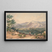 Ansicht des Libanon nach einer englischen Gravur und einem italienisch inspirierten Motiv der Sabiner Berge - Ernst Welker — gerahmtes Bild an der Wand