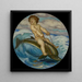 Érote, das auf einem Delfin reitet - Franz von Stuck — gerahmtes Bild an der Wand
