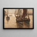 Bateaux dans le port - Erwin Carl Wilhelm Günther — gerahmtes Bild an der Wand