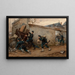 Überraschender Angriff - Étienne-Prosper Berne-Bellecour — gerahmtes Bild an der Wand