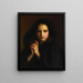 Frau in einem Mantel - Étienne Adolphe Piot — gerahmtes Bild an der Wand
