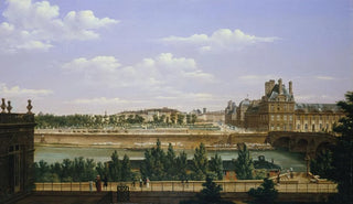 Etienne Bouhot - Le Jardin et le palais des Tuileries vus du quai dOrsay.webp