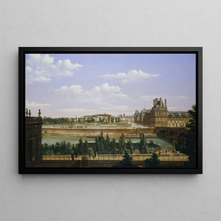Etienne Bouhot - Le Jardin et le palais des Tuileries vus du quai dOrsay.webp