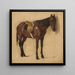 Studie eines Pferdes - Jean Lulvs — gerahmtes Bild an der Wand