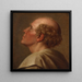Studie eines Mönchs-Porträts - Johan Ludvig Lund — gerahmtes Bild an der Wand