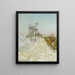 Route creuse en hiver - Eugen Jettel — gerahmtes Bild an der Wand