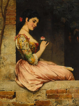 Eugen von Blaas - A Rose.webp
