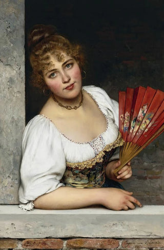 Eugen von Blaas - At The Window.webp
